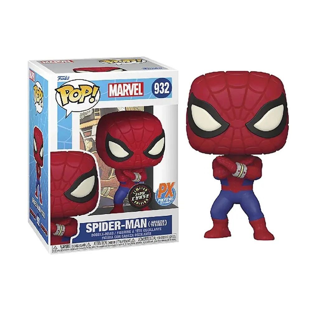 Funko Pop Spider Man Homem Aranha Marvel Glow in the dark Chase 932