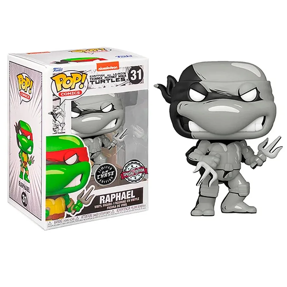 Funko Pop Raphael Tartarugas Ninjas B+W Chase 31